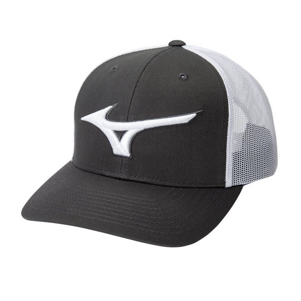 Chapéu Mizuno Baseball Diamond Trucker - Homem - Cinzentas/Branco - HUOPG9754